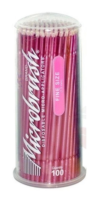 Microbrush Fine 1.5mm Pink 100pcs