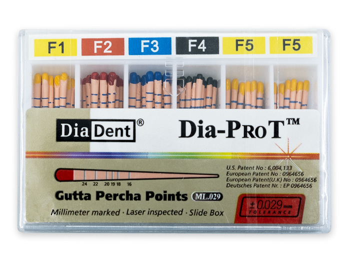 Dia-ProT Gutta-Percha Points F1/F5 Assorted 60pcs