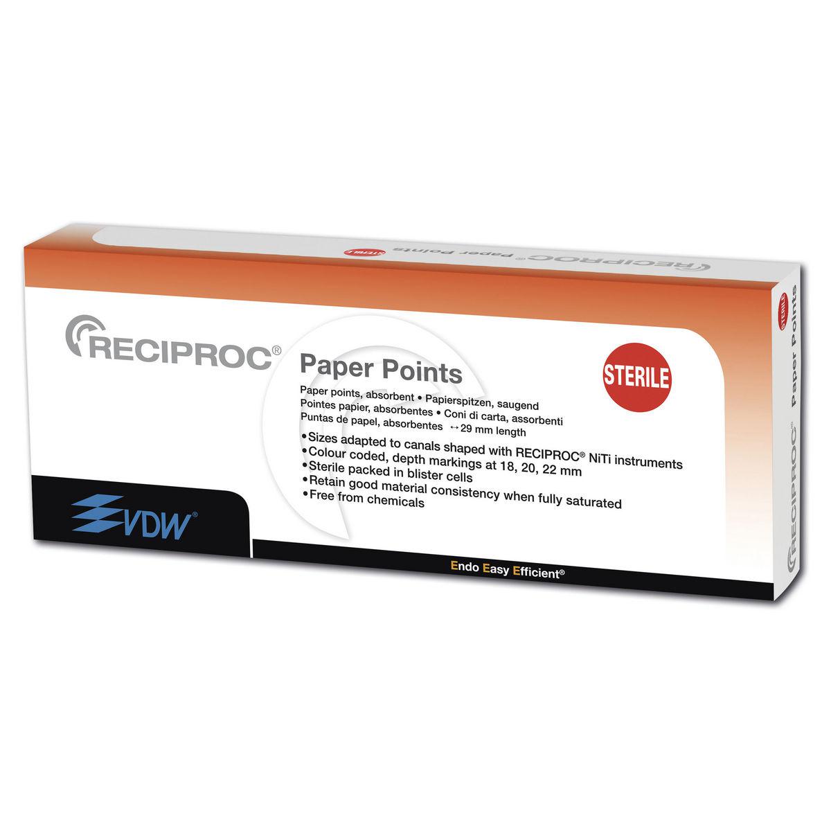 Reciproc Paper Points R25 144pcs
