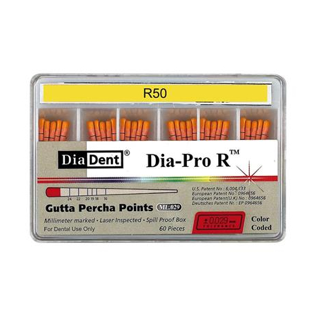 Dia-Pro R Gutta-Percha Points R50 60pcs