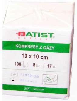 Gauze Squares Non-Sterile 8-Layer 10x10cm 100pcs