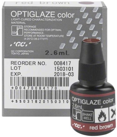 Optiglaze Color Red Brown 2.6ml - Image 2