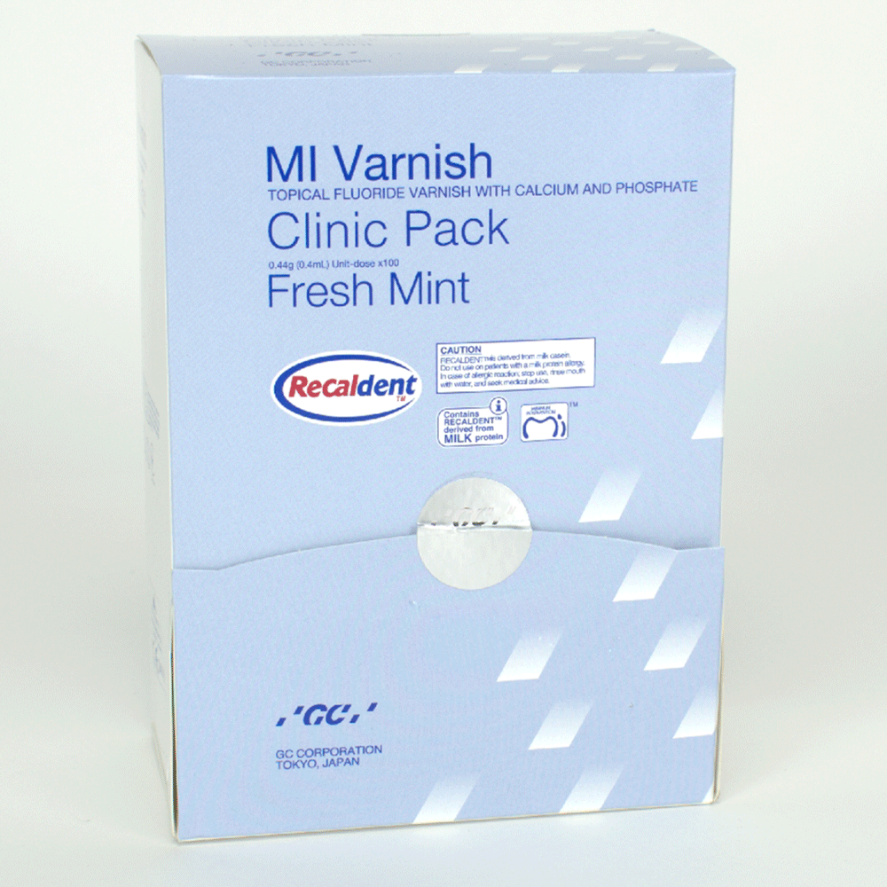 MI Varnish Mint 100x0.4ml Clinic Pack - Image 2